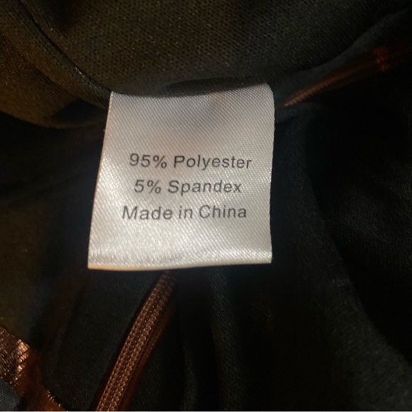 NWT Brown Sleeveless Metallic Shimmering V-Neck Slip Design Maxi Dress Sz S - Picture 13 of 15